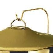 Plat à chafing classique rond en acier inoxydable doré avec couvercle relevable, crochet de suspension et brûleur à combustible pour la restauration et les banquets du Golfe - Product Image 6