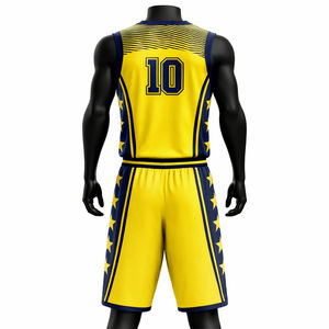 Concevez votre propre uniforme de basketball en polyester, respirant, durable, de haute qualité, personnalisable, maillot de basketball unisexe en gros - Product Image 2