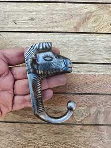 Decorative Zebra Head Wall <b>Hook</b> Cast Metal Animal <b>Single</b> <b>Coat</b> <b>Hook</b> for Home Hotel Wall Decor Hanger Hardware - Product Image 2