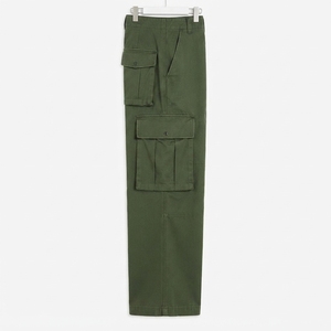 AMIB SPORTS Men's Olive <b>Green</b> <b>Cargo</b> <b>Pants</b> Mid Waist Straight Fit Multiple Pockets 100% Cotton Canvas Casual Lightweight - Product Image 6