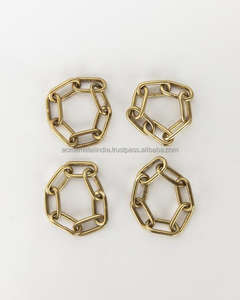 Porte-serviettes de Table rond en laiton, nouveau Design personnalisé, chaîne, support de serviette, pour mariage, Banquet, hôtel, décor de tapis de Table, accessoires - Product Image 5