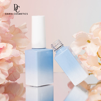 Botella de Vidrio Vacía de 8 ml para Esmalte de Uñas de Gel UV con Tapa y Pincel, Botella de Esmalte de Uñas Cosmético con Serigrafía Personalizada