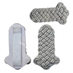 สายสะพายไหล่ถักสีเงิน – อุปกรณ์ตกแต่งเครื่องแบบอย่างเป็นทางการ - Product Image 3
