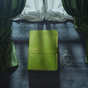 Diario de Cuero Verde AAN Overseas Ventures, Cuaderno de Recuerdos Hecho a Mano, Estilo Rústico, con Correa y Cierre, para Viajes, Escritura y Memoria - Product Image 2