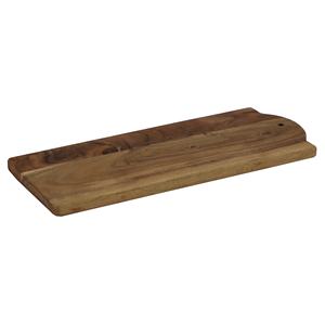 Planche à découper rectangulaire en bois naturel avec logo personnalisé et poignée, design grain de bois naturel, pour usage domestique, idéale pour couper le fromage et servir. - Product Image 6