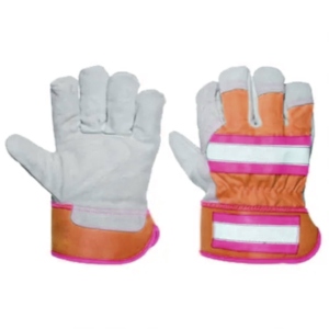 ถุงมือกันกระแทกคุณภาพพรีเมียมจากแคนาดา ผลิตจากหนังวัวแท้ สำหรับงานก่อสร้าง พร้อมการปกป้องมือและแขน - Product Image 6