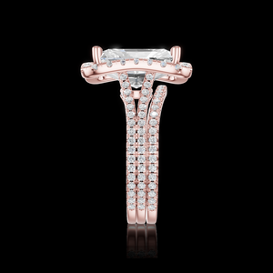 Anillo de Compromiso para Mujer con Diamante Sintético Cultivado en Laboratorio, Corte Brillante Aurum Diam, Color E, Certificado EGL, Chapado en Plata 925, de Lujo - Product Image 2