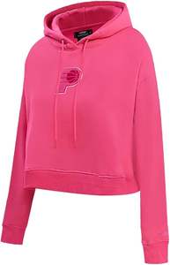 Sudadera con Capucha Corta Clásica Triple Rosa para Mujer, 100% Algodón, Ecológica, ODM - Product Image 2