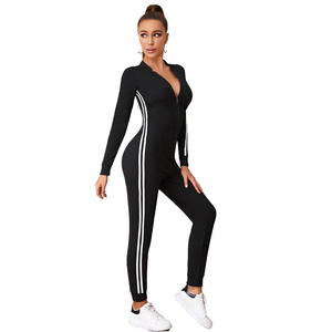 Nuevo Conjunto de Yoga para Mujer, Diseño Moderno, Sólido, de Alta Calidad, Transpirable, con Cordón Ajustable, de 2 Piezas, Manga Corta - Product Image 1