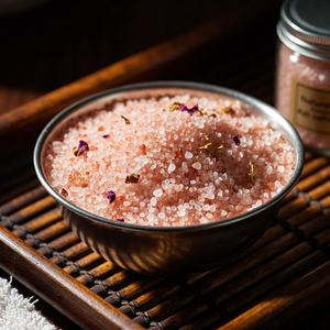 Sel de bain minéral rose de l'Himalaya naturel, sculpté, moderne, écologique, apaisant, relaxant, thérapie spa, aromatique, détoxifiant, soin de la peau - Product Image 3