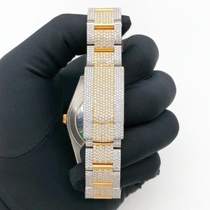 Montre pour homme de luxe vintage de haute qualité NYC DIAMOND EMPIRE, boîtier carré en acier inoxydable 41 mm, verre analogique, mouvement mécanique japonais - Product Image 2
