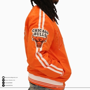 Custom Satin Bomber <b>Jacket</b> Team <b>Jackets</b> Embroidered Patchwork <b>Camo</b> Loose Fit Winter Streetwear <b>Jacket</b> OEM Wholesale - Product Image 3