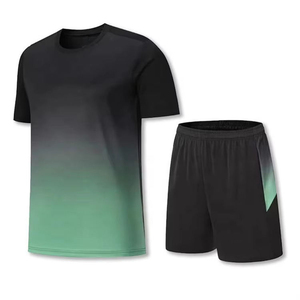 Ensemble uniforme de tennis et de badminton unisexe, col rond, manches courtes, respirant, séchage rapide, 100% polyester, uniformes de badminton - Product Image 4