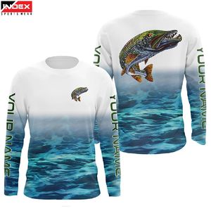 Camiseta de Pesca Flexible de Manga Larga para Hombre, Ligera, Transpirable, de Secado Rápido, con Protección UV, para Pesca al Aire Libre - Product Image 1