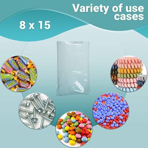 Paquete de 1000 bolsas de plástico transparente para panadería de 8x15 pulgadas, parte superior abierta resistente a desgarros de 4 mil para palomitas de maíz, pan casero, galletas, almacenamiento de alimentos - Product Image 2