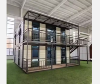 Maison préfabriquée de luxe en conteneur de 40 pieds à deux étages, maison mobile de 20 pieds au design moderne, hôtel, poste de garde avec garantie de 5 ans