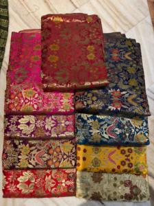Tela de Seda Brocada Floral de Lujo Conifer para Saree, Lehenga, Blusa, Sherwani, Prendas de Boda y Festivas, para Todas las Temporadas - Product Image 5