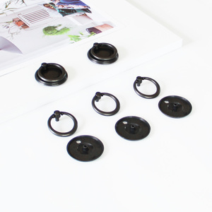 High Quality Zinc Alloy Ring Pull Handle <b>Vintage</b> Round Cabinet Knob for Kitchen Nightstand <b>Bathroom</b> Furniture Drawer Decor - Product Image 5