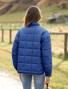 Women's Lightweight <b>Packable</b> Hooded Winter Quilted Puffer <b>Jacket</b> Detachable Sleeves Hat Zipper Closure Waterproof Wool - Product Image 2