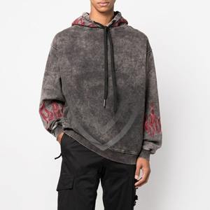 Sudaderas con Capucha de Secado Rápido para Hombre, Lavado Ácido, Impresión Personalizada, Básicas, Mezcla de Algodón, Logotipo, Sudaderas de Alta Calidad para Hombre - Product Image 2