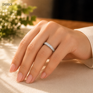 Bague de fiançailles spéciale en argent sterling 925, bague de fiançailles de luxe en moissanite, bague de fiançailles en diamant taille princesse, bague pour la Saint-Valentin - Product Image 6