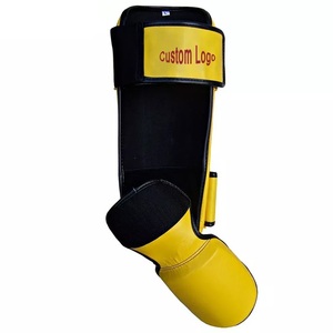 Professional Boxing Shin Guards Blue Black EVA Material Lightweight Protective Gear for Adults Unisex - Product Image 2