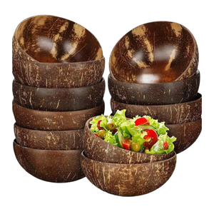 ชามมะพร้าวธรรมชาติแบบดิบ ย่อยสลายได้ เป็นมิตรต่อสิ่งแวดล้อม เหมาะสำหรับเสิร์ฟสลัด สมูทตี้ อาไซบอว์ ของหวาน ขายส่ง ส่งออกจากเวียดนาม - Product Image 1