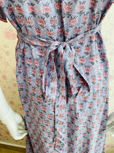 Vestido de verano transpirable con estampado de bloques a mano de alta calidad - Product Image 2