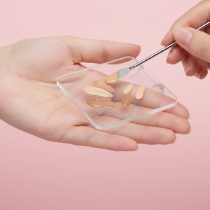 Paleta de Maquillaje Acrílica Transparente, Placa para Mezclar Base de Maquillaje, Herramienta para Mezclar Colores de Gel para Uñas, para Artistas - Product Image 1