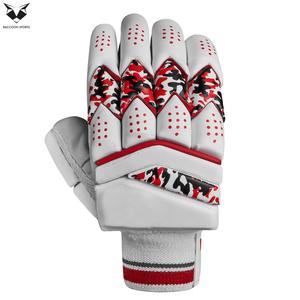 2026 Best Product <b>Black</b> Red White Color Highest Quality With Own Logo Print Fully Customized Design Cricket Batting <b>Gloves</b> - Product Image 2
