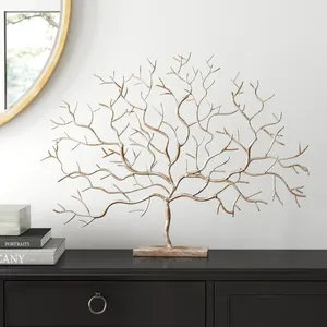 Sculpture murale artistique en bambou et rotin, double tonalité, faite à la main, écologique, moderne, de luxe, grande taille, pour la décoration du salon - Product Image 2