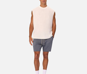 Débardeur tricoté sans manches pour homme, col rond, coupe classique, couleur unie, style décontracté, blanc, prix de gros, coupe décontractée, T-shirt pour homme - Product Image 5
