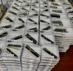 Extensions de cils à ventilateur ultra rapide noir mat Premade Lash Fan Soft Synthetic Handmade Natural Long Synthetic Eyelash Extension - Product Image 6