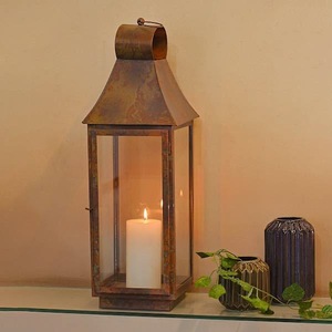 Lanternes à bougies en métal vintage personnalisées pour la décoration intérieure et extérieure, lanternes à bougies en métal pour la ferme, lanternes à bougies en métal pour le sol et suspendues - Product Image 1