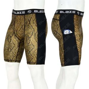 Blaze Fight Wear Custom Men's High Street Pantalones cortos de cintura media Transpirables Impermeable Secado rápido Cintura elástica Hasta la rodilla - Product Image 1