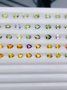 Zafiro Natural Multicolor Corte Pera 5.0x4.0mm 31.78cts Gema Premium Multicolor Certificada IGI Paquete a Juego con Bonito Brillo para - Product Image 6