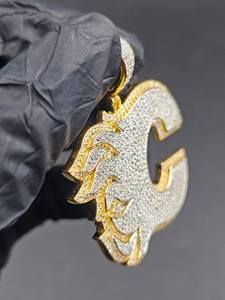 Pendentif Hip Hop de Luxe en Moissanite, Bijou en Argent 925, Charme Tendance, Accessoire de Mode pour Fête, Unisexe, Laysware Jewels - Product Image 4