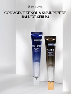 Suero para Ojos 3W CLINIC SNAIL PEPTIDE BALL EYE SERUM 30ml, Auténtico Producto Coreano de Belleza, Suero Refrescante en Roll-On, Reparador, Hidratante y Calmante para el Contorno de Ojos - Product Image 2
