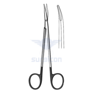 Tijeras Quirúrgicas Reutilizables Reynolds Super Cut de 14 cm (5½ Pulgadas), Curvas, con Una Hoja Dentada de Acero Inoxidable para Uso General - Product Image 1