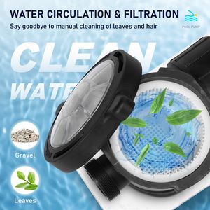 Pompa per Piscina Monovelocità 2.0HP 115V 1500W Potente 5400 GPD con Cestello Filtrante per Piscine Interrate - Product Image 6