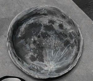 Handmade Resin Bowl Round Artistic Home Decoration <b>Crafted</b> with Hand-Painted Marble Look Finish - Product Image 1