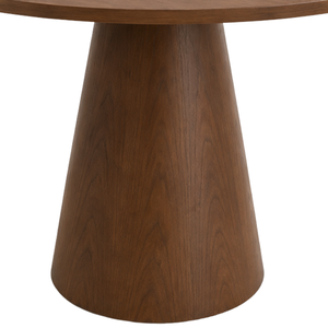 Ensemble de salle à manger ARTERRA Premium pour petits espaces, table ronde sur piétement en teck, chaises rembourrées modernes - Product Image 4