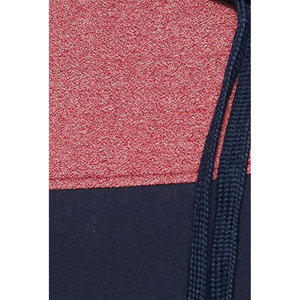 <b>Men's</b> <b>Red</b> Navy Color Block Knitted <b>Turtleneck</b> Pullover Regular Fit Casual Sweatshirt Autumn Wear - Product Image 2