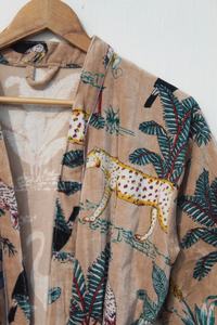 Recién llegado, chaqueta de terciopelo Reversible, Chaqueta larga de invierno, bata de novia, bata de terciopelo, bata de casa para mujer - Product Image 5