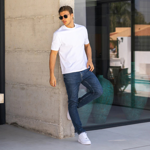 Jeans en denim tendance pour jeunes garçons, coupe slim, vêtements de mode pour jeunes garçons, vente en gros, OEM personnalisable - Product Image 3