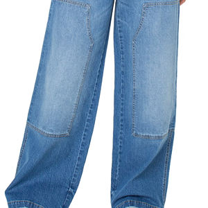 Pantalones Vaqueros de Mujer de Alta Calidad con Nuevo Diseño, Color Sólido, Estilo Cómodo - Product Image 2