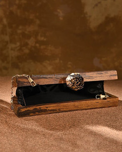 Vintage Bohemian Style Wooden Landscape Pattern Customized Designs <b>Clutch</b> Purses Bridal Handbags for <b>Wedding</b> Party Bulk Orders - Product Image 4