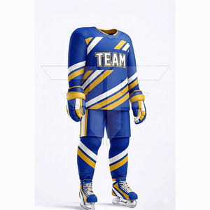 Conjunto de uniforme personalizado para equipo de hockey sobre hielo con logotipo y número para entrenamiento y partidos, uniforme profesional de hockey sobre hielo - Product Image 2