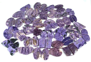 Piedras Preciosas Sueltas de Charoita Natural de Alta Calidad, Cabujón Radha Arts, Formas Mixtas, Color Morado, para Sanación, Personalizables - Product Image 4