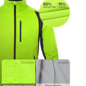 High Quality Custom Logo Plus Size Softshell Thermal Reflective Waterproof Winter Cycling <b>Jacket</b> <b>Men</b> <b>Bike</b> - Product Image 6